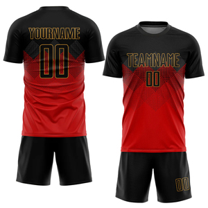 ชุดเสื้อฟุตบอลแบบใหม่ล่าสุด ชุดกีฬาฟุตบอลแบบซับลิเมชั่น เสื้อผ้ากีฬาแบบกำหนดเอง ชุดทีมฟุตบอลชาย ระบายอากาศได้ดี แบบสั่งทำ - Product Image 1