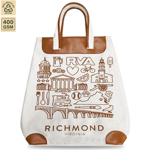 400 GSM Cotton Canvas <b>Drawstring</b> <b>Backpack</b> Gym Sports 50x45x13 cm Custom Logo Wholesale OEM Private Label Bulk Order Model SNC118 - Product Image 1
