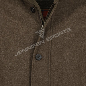 Men's Retro Business Style Bomber Jacket Wool <b>Long</b> Coat Warm All-Season High Quality Commuting Hunting Autumn Winter All-<b>match</b> - Product Image 2