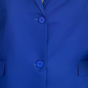 Blazer bleu Zeta Phi Beta pour femme, veste formelle de sororité grecque avec écusson brodé, coupe ajustée pour le bureau - Product Image 6