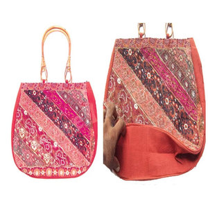 Elegant Ethnic Ladies Hand <b>Bag</b> Traditional Embroidered Shoulder Tote Purse Stylish Handmade <b>Boho</b> Fashion Handbag for Women - Product Image 1