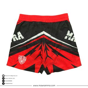 Pantalones Cortos de Entrenamiento de MMA Personalizados: Cintura Elástica con Cierre de Velcro y Cordón Ajustable – Pantalones Cortos de Lucha con Estampado por Sublimación Duradero - Product Image 3