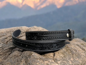 Ceintures en cuir véritable faites à la main avec des outils artisanaux, couleur personnalisée, design pliable classique, finition en cuir naturel, style western élégant - Product Image 4