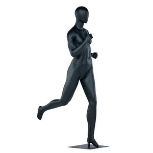 Maniquí de Fibra de Vidrio Negro para Exhibición de Ropa Deportiva, Modelo Femenino para Ropa Deportiva y Moda Deportiva - Product Image 5