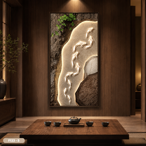 Peinture murale de luxe en soie, décoration intérieure, œuvre d'art artisanale en tissu de soie, poisson Koi, fabrication OEM ODM au Vietnam, vente chaude - Product Image 4