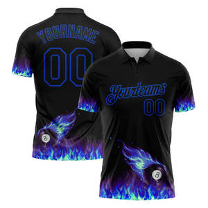 Polos Personalizados para Hombre, Sublimados, 100% Poliéster, Secado Rápido, Deportivos, Ligeros, Manga Corta, Estilo Billar - Product Image 4