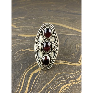 Chunky <b>Garnet</b> Fine <b>Ring</b> 10.9 Grams Weight - Product Image 1