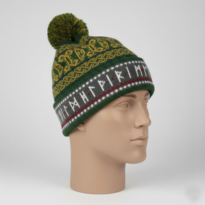 Bonnet en tricot personnalisé |   Vente en gros de bonnets d'hiver chauds |   Casquette unisexe tendance en jacquard, modèle 2026 - Product Image 4
