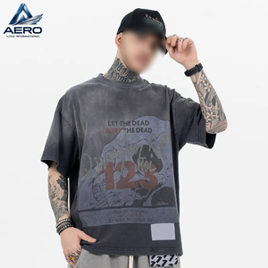 Custom Made Men Acid Wash T-<b>Shirts</b> Slim Fit Stylish Short Sleeve Cotton <b>Shirts</b> For Business, Daily Wear, And Promotional Use - Product Image 4