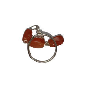 Porte-clés en cristal de haute qualité, cube de cornaline rouge, porte-clés en pierre naturelle, cadeaux pour femmes, vente en gros - Product Image 5