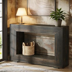 Consolle Rustica in Legno Stile Fattoria con Vano Contenitore per Ingresso o Divano - Categoria Prodotti: Consolle - Product Image 3