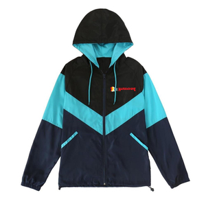 <b>Black</b> Blue <b>Windbreaker</b> Zip-Up Softshell Jacket Waterproof Hooded Lightweight Sports Streetwear Outdoor Casual All Seasons - Product Image 1