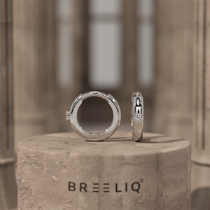 Boucles d'oreilles créoles en or massif 14 carats avec diamants taille baguette, style Huggie élégant, bijoux de luxe raffinés pour femme, cadeau d'anniversaire de mariage - Product Image 6