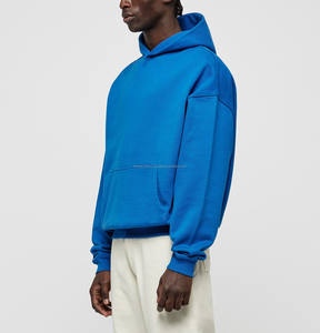 Sudadera con capucha Lisa Unisex de alta calidad, Sudadera con capucha de palangre cepillada de ajuste relajado de gran tamaño, venta al por mayor para invierno - Product Image 5