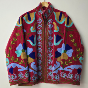 Morvi-Fab 2026 #51 Latest <b>Women</b>’s Suzani Embroidered Jacket – Colorful Floral Designer Ethnic <b>Outerwear</b> - Product Image 1