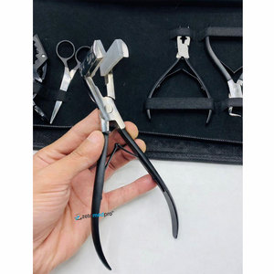 Sustainable Surgical Grade Stainless Steel Professional Micro Ring Hair Extension Pliers <b>Silicon</b> Pad Reusable ZETOMED PRO <b>Tools</b> - Product Image 2