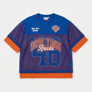 T-shirt en maille de basket-ball surdimensionné personnalisé pour hommes |   T-shirt de sport streetwear double couche |   Fabricant de Marques Privées OEM - Product Image 1