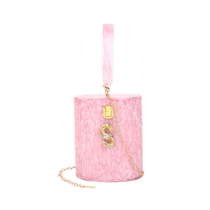 Bolso de Mano de Resina de Diseño Ovalado, Estilo Indio de Lujo, Color Personalizado con Diseño Brillante, Bolsos de Hombro de Resina para Mujer, Artesanía en Resina - Product Image 5