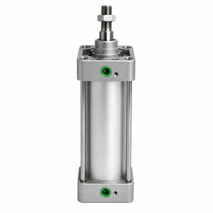 Cylindre pneumatique à double effet, cylindre à piston, course réglable, arbre de sortie unique, automatisation industrielle, alliages d'acier - Product Image 3