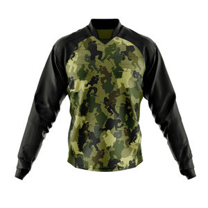 T-shirt de paintball à manches longues entièrement personnalisé de qualité supérieure, durable et léger, 100% polyester - Product Image 1