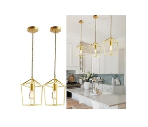 Lámpara Colgante de Metal Brillante de Fabricante Confiable, Lámpara de Techo Moderna para Proyectos de Decoración Residencial Contemporánea - Product Image 1
