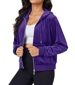 Sudaderas con Capucha Casuales de Invierno para Mujer, de Algodón y Felpa, Sólidas, Ecológicas, Ligeras, de Secado Rápido, Transpirables, de Manga Larga, Corte Regular - Product Image 4