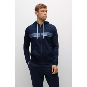 Men's Premium Quality Zip-Up Hoodie Regular Fit Front Striped Design Casual Style French Terry Fashion Men's Athletic Zip Hoodie - Product Image 5