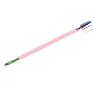 Juego de Empujadores de Cutículas de Acero Inoxidable de Doble Punta con Mango Rosa y Punta Arcoíris, Diseño de Doble Cabeza Reutilizable - Product Image 3