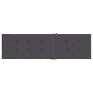 Coussin de chaise longue 100% polyester mélangé anthracite, coussins et oreillers d'extérieur - Product Image 5