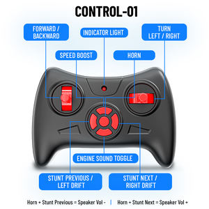 รถบังคับวิทยุความเร็วสูง RC Spiker Stunt Car 2.4GHz 4WD ขับเคลื่อนสี่ล้อ สำหรับวิ่งออฟโรด พร้อมระบบหมุนได้ 360 องศา ควบคุมผ่านแอพพลิเคชั่น สำหรับเด็ก - Product Image 6