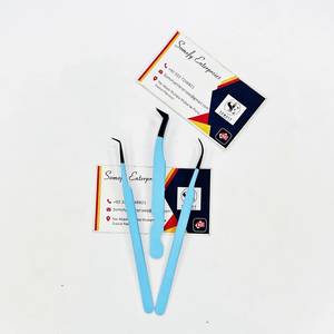 Pinzas para Pestañas con Punta de Fibra, 3 Piezas, Pinzas Profesionales para Pestañas de Volumen, Herramientas de Maquillaje para Pestañas, Kit de Extensión de Pestañas - Product Image 1