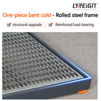 Plateforme de pédalier CNC anti-fatigue, antidérapante, en métal, tapis de sol d'atelier réglable pour machines de fraisage et tours CNC