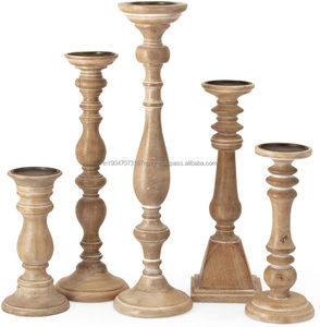 Natural Quality Wooden Candle Holder Stunning Table <b>Centrepiece</b> for Home and Office Decoration for Sale - Product Image 1