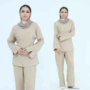 Abaya Clásica Negra Moderna para Mujer Musulmana, Estilo Casual, Elegante, Modesto, Islámico, Ligero, Transpirable, para Uso Diario, Largo, Maxi - Product Image 2