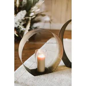 Handmade Brass <b>Candle</b> Holder for Wedding and Dining Decor home decor lantern Luxury <b>gold</b>-accented made by Zahid exports in India - Product Image 3