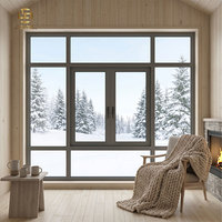 Fenêtre coulissante double vitrage de haute qualité avec moustiquaire, verre Low-E, en aluminium architectural – Offre spéciale