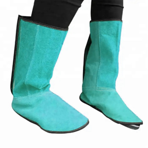 Calzado de Soldadura de Cuero Dividido de Primera Calidad, Resistente a las Llamas, Protector de Pies para Soldador, Cubre Calzado de Trabajo de Cuero - Product Image 3