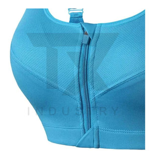 Soutiens-gorge de sport sur mesure en gros, respirants, pour la gym et l'entraînement, avec logo frontal, soutien-gorge de sport pas cher - Product Image 6