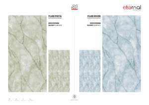 Carreaux de sol intérieurs en porcelaine de qualité supérieure, finition brillante moderne, taille 60x120cm 600x1200mm 24x48 pouces - Product Image 2