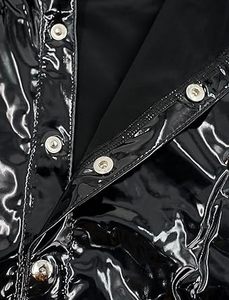 เสื้อกล้ามหนังเทียมสำหรับผู้ชาย แขนกุด สีดำ ไม่ใช่เสื้อกั๊ก - Product Image 4