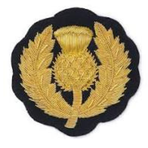 Badge de blazer en tissu toile entièrement personnalisé, brodé à la main, style tendance, avec fil de bullion de haute qualité et épingle de sûreté pour uniformes - Product Image 6