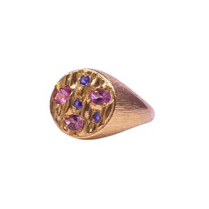<b>Wedding</b> Wear 925 Sterling <b>Silver</b> Gold Plated Jewelry Pink Tourmaline Gemstone <b>Women</b> Wear Classic <b>Ring</b> - Product Image 2