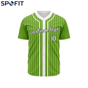 Maillot de baseball personnalisé à sublimation intégrale, col en V, vêtement de sport, t-shirt à séchage rapide, impression par sublimation, nom et numéro personnalisés - Product Image 5