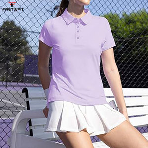 Wholesale Custom Logo Casual Satin for Shirts for Women Short Sleeve Breathable Knitted Print - Product Image 5