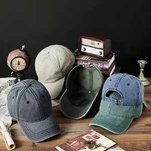 Casquette de baseball vintage en coton lavé, grande taille, chaude pour l'automne et l'hiver, protection solaire, personnalisation possible - Product Image 1