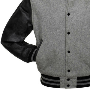 Custom Luxury High Quality College Baseball Jacket For <b>Men</b> Woolen Body With Leather Sleeve Letterman Varsity Jacket for <b>Men</b> - Product Image 5