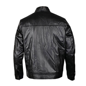 Chaqueta de Cuero para Motocicleta, para Hombre, Invierno, Casual, a la Moda, de Cuero Genuino, Personalizada, Resistente y Cómoda - Product Image 2