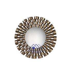 Miroir mural décoratif rond en métal pour chambre à coucher, vente en gros au prix le plus bas - Product Image 1