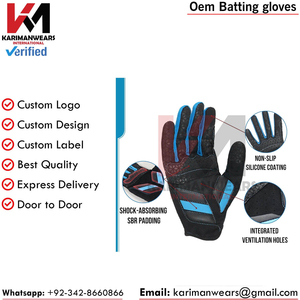 Guantes de Bateo de Béisbol con Palma Reforzada de Cuero, Ajuste Cómodo, Diseño Ligero y Duradero para Jugadores - Product Image 2