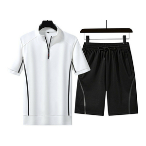 Conjunto Deportivo para Hombre, Ecológico, Cortavientos, con Capucha, Estilo Urbano, Camiseta de Manga Larga, Pantalones Cortos, Traje Deportivo para Otoño - Product Image 3
